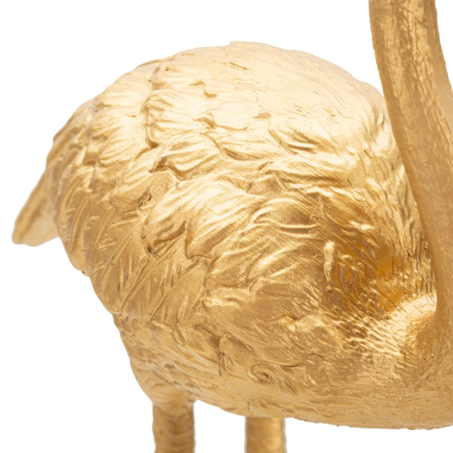 Goldener Flamingo Tischleuchte, Höhe: 39,5cm.