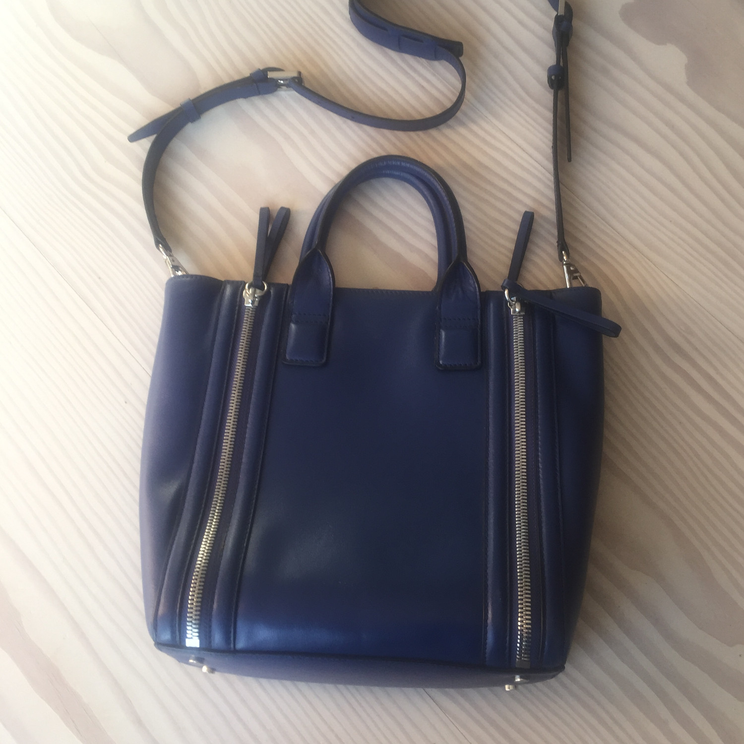 Karl Lagerfeld, Leder Shopper blau, Top Zustand.