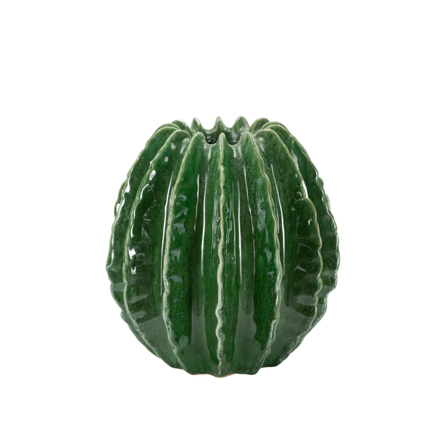 Keramikvase "Kleiner grüner Kaktus", H: 24,5cm.