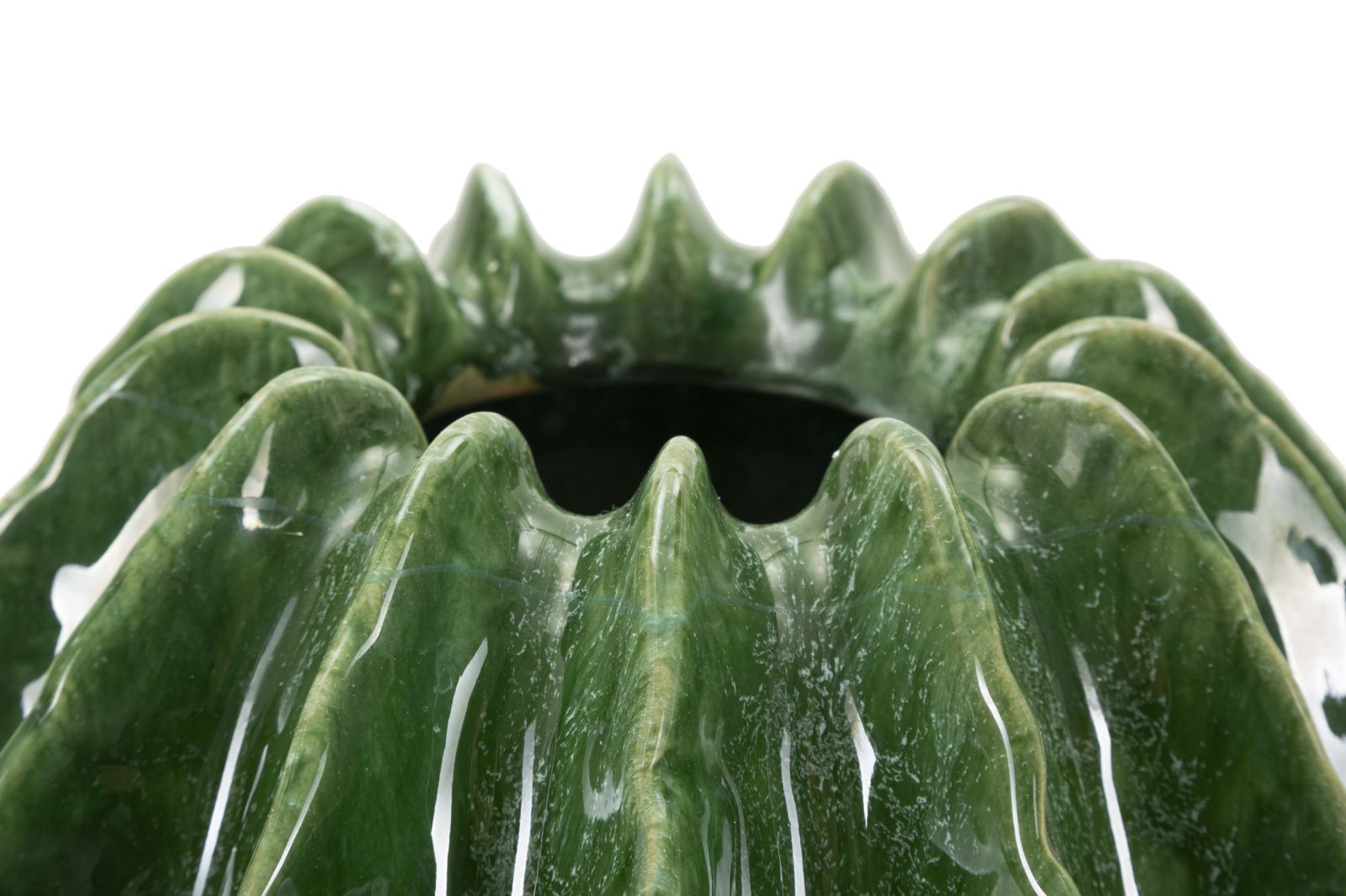 Keramikvase "Kleiner grüner Kaktus", H: 24,5cm.