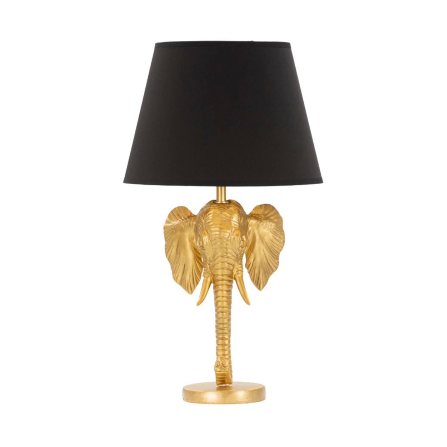 Tischleuchte Elefant XL Gold/Schwarz H: 59cm