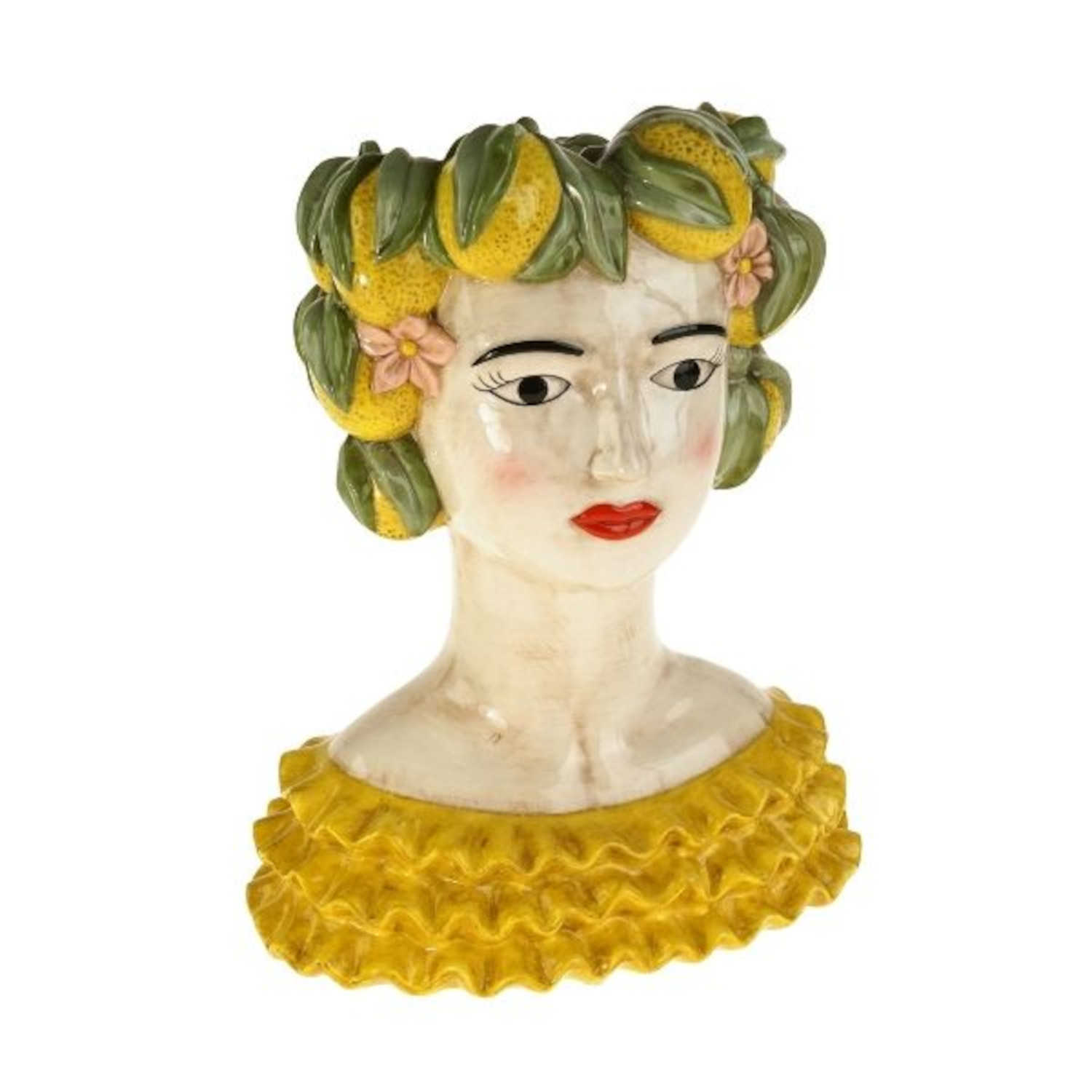 Sizilianische Frauenbüste, Vase "Lady Lemon", Höhe: 34,00cm