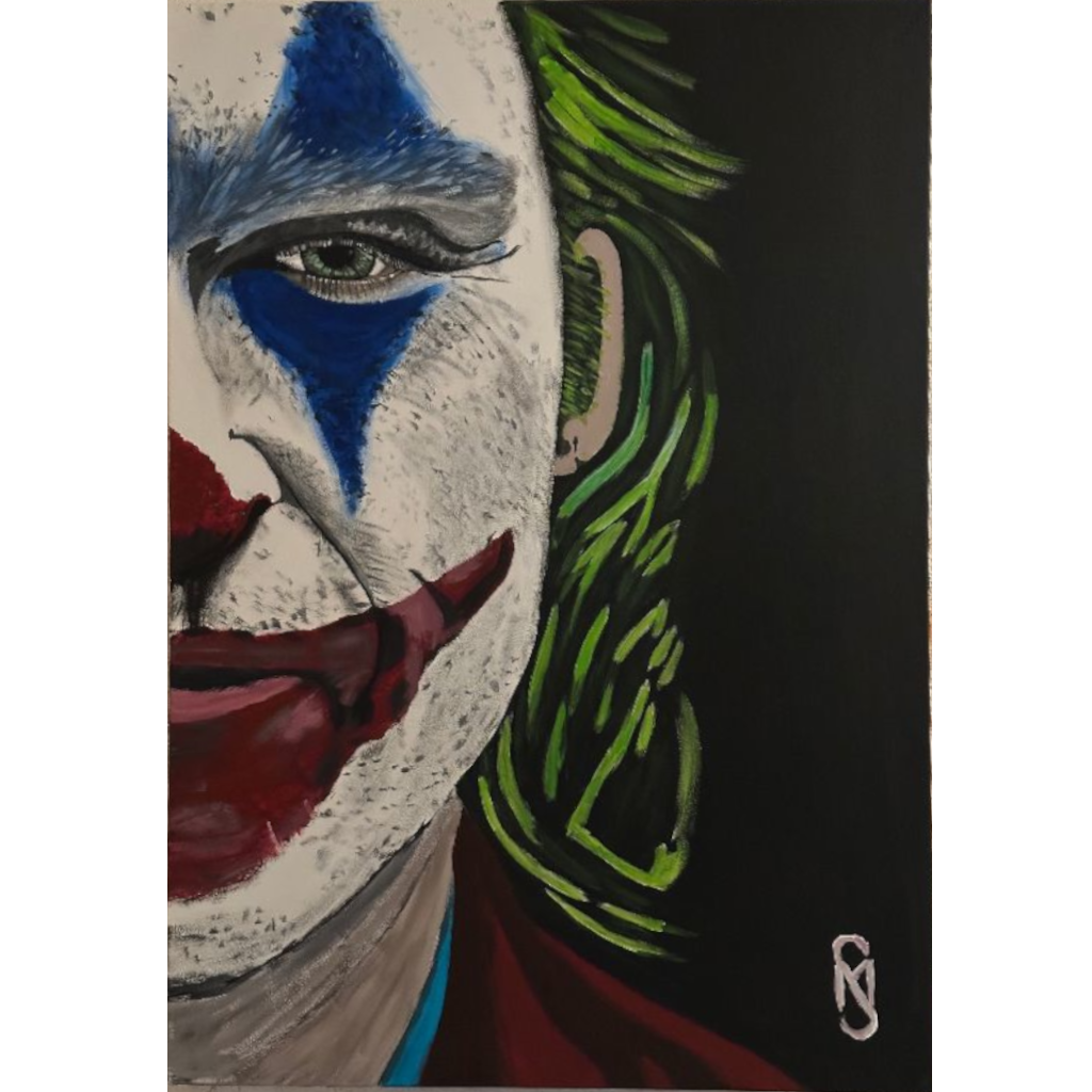 Gemälde der Joker, bunt