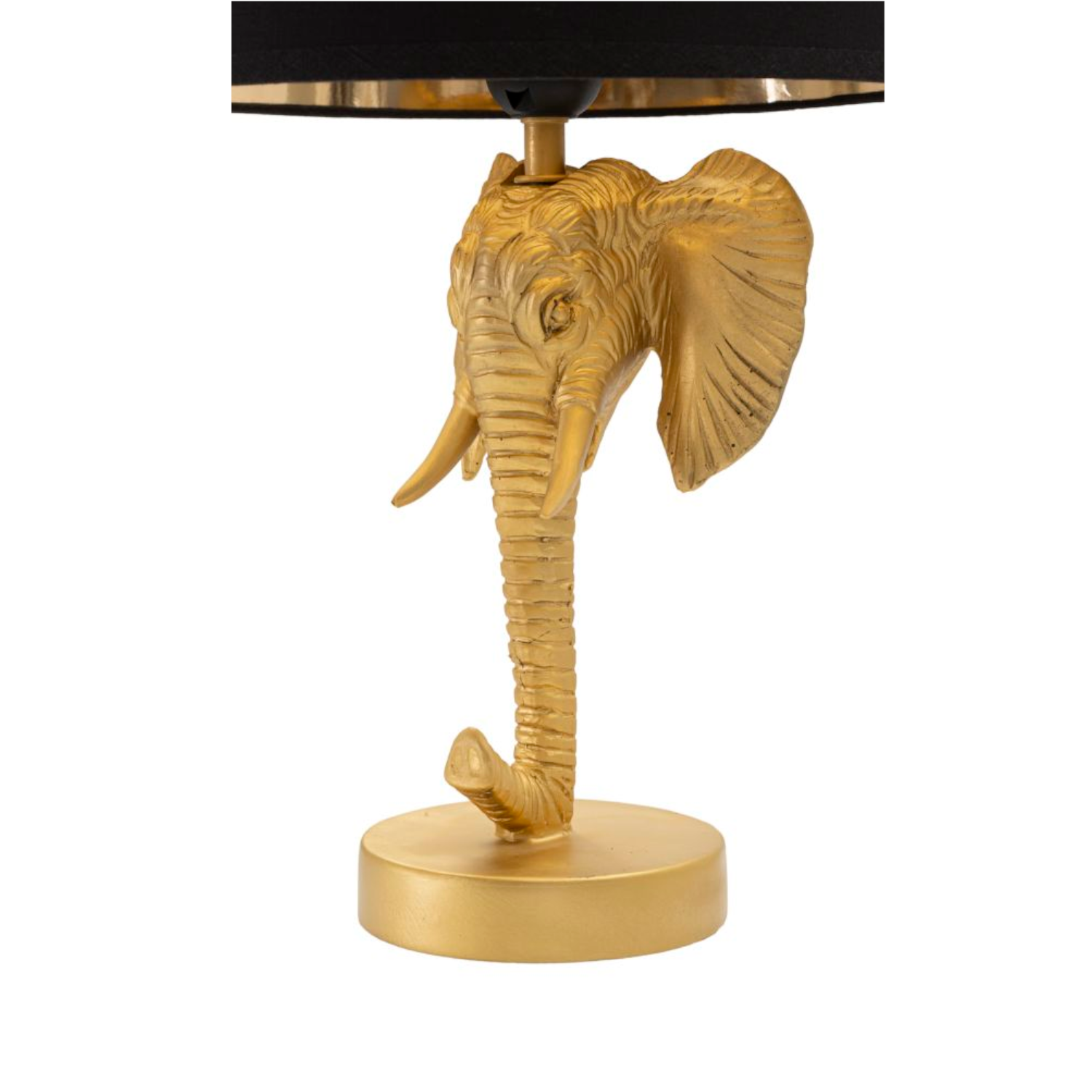 Tischleuchte Elefant Mini Gold/Schwarz H: 43cm