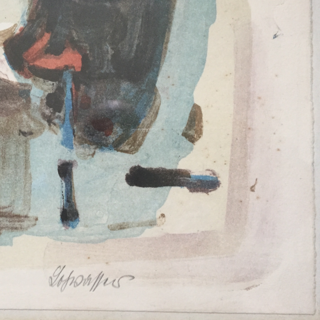 Signatur des Künstlers Kurt Lohwasser