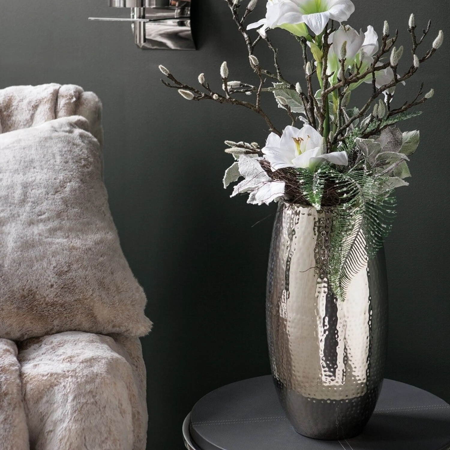 AFRICA Vase gehämmert, Höhe 40cm - Fink Living.