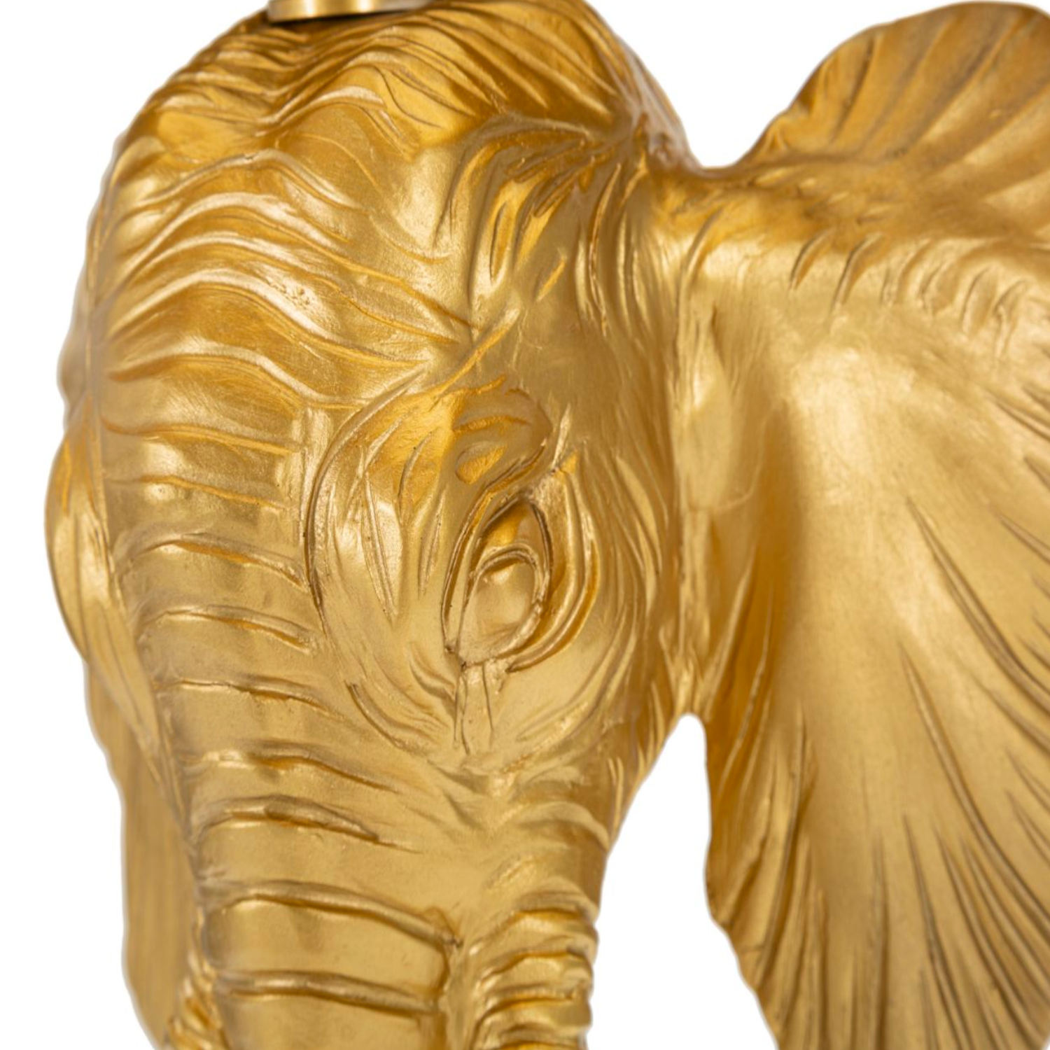 Tischleuchte Elefant XL Gold/Schwarz H: 59cm
