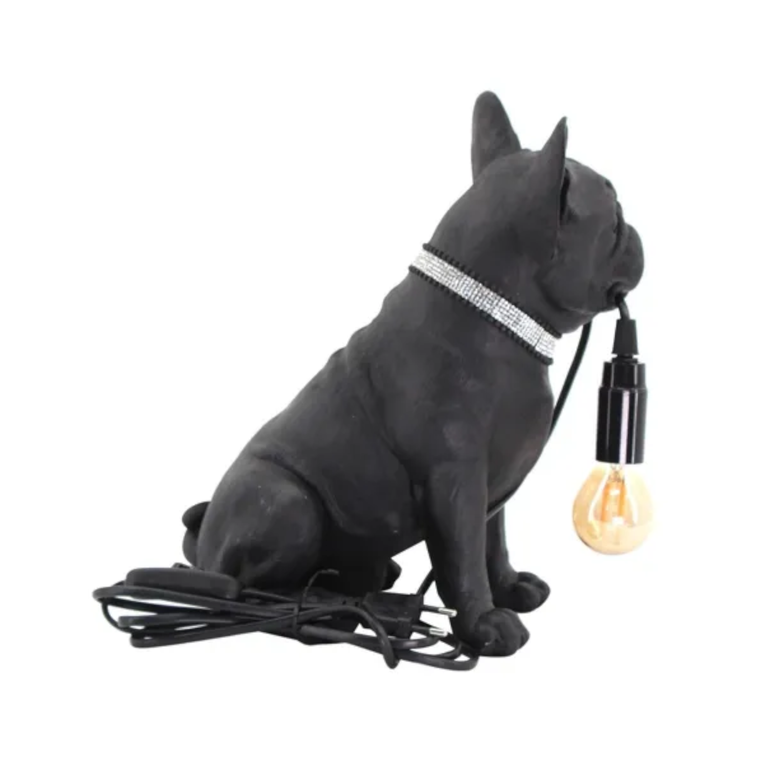 Tischleuchte französische Bulldogge. Höhe: 29cm.