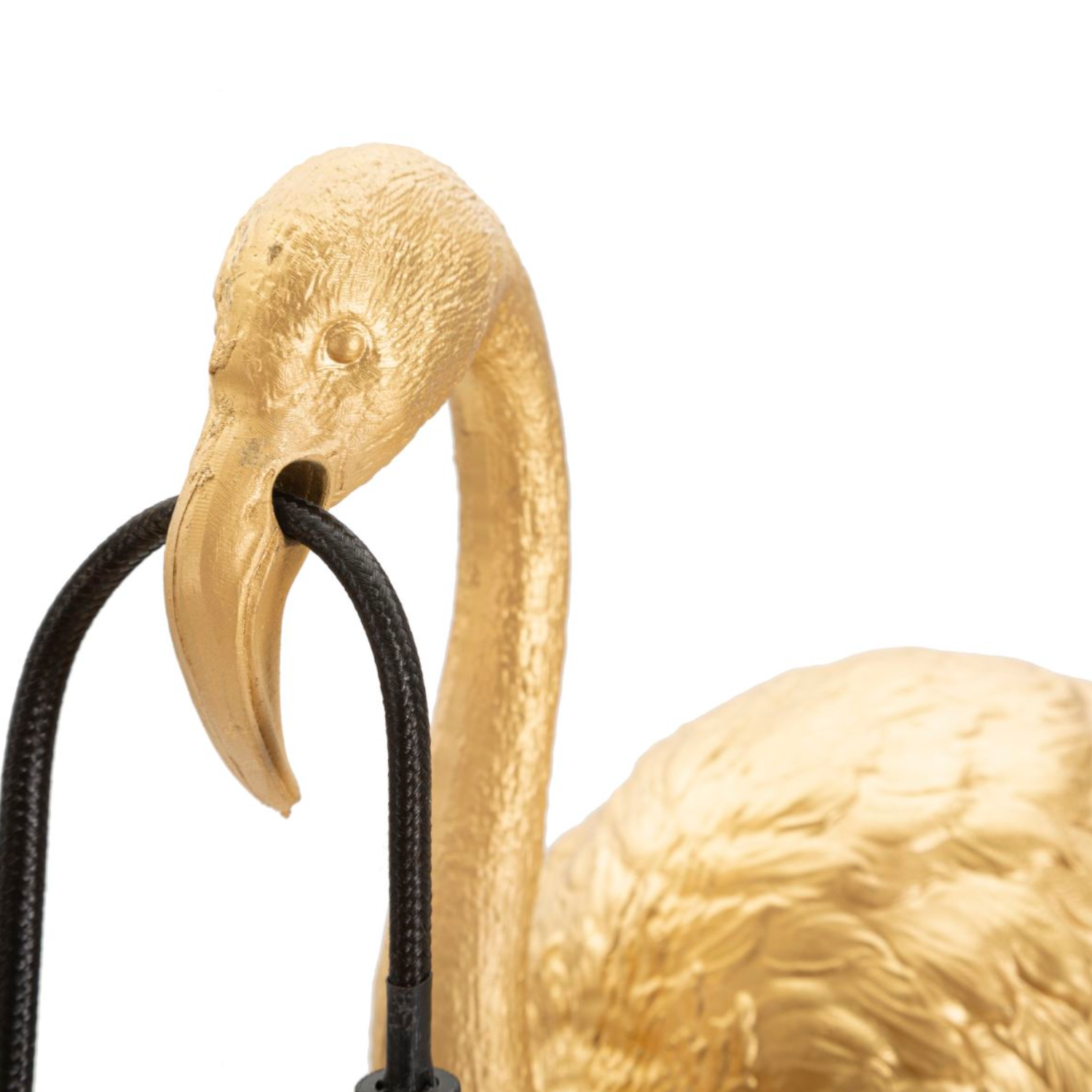 Goldener Flamingo Tischleuchte, Höhe: 39,5cm.