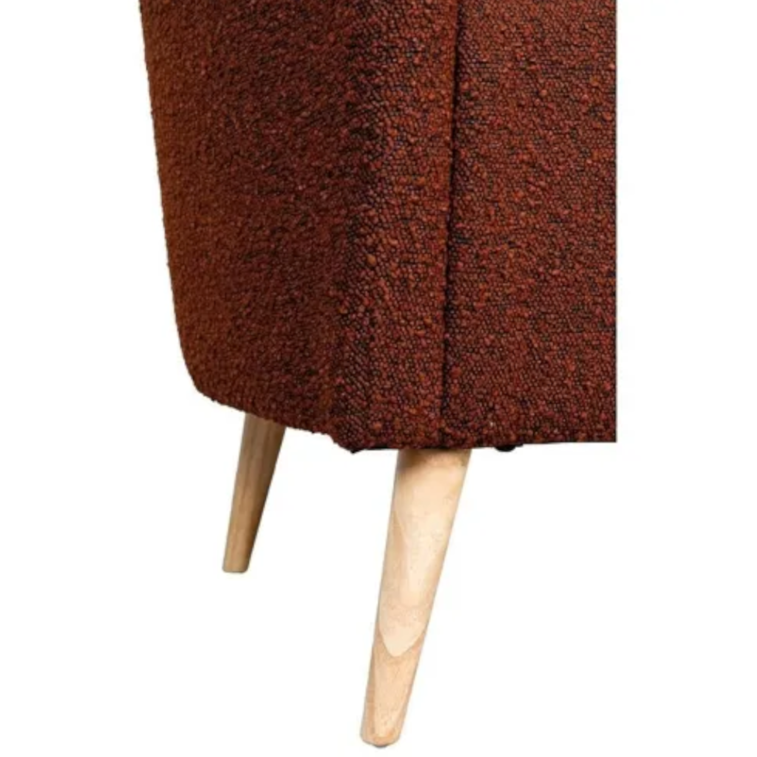 Brauner Bouclé-Sessel