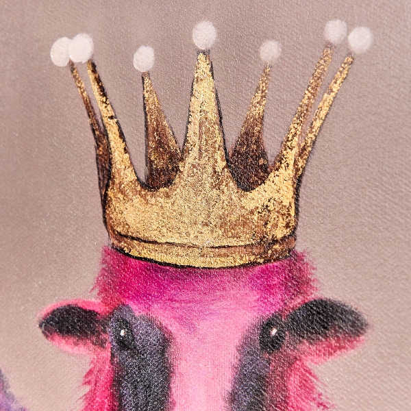 Gemälde mit 3 bunten Schafen