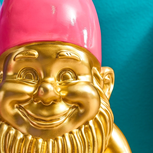 Goldener Zwerg, Details Gesicht