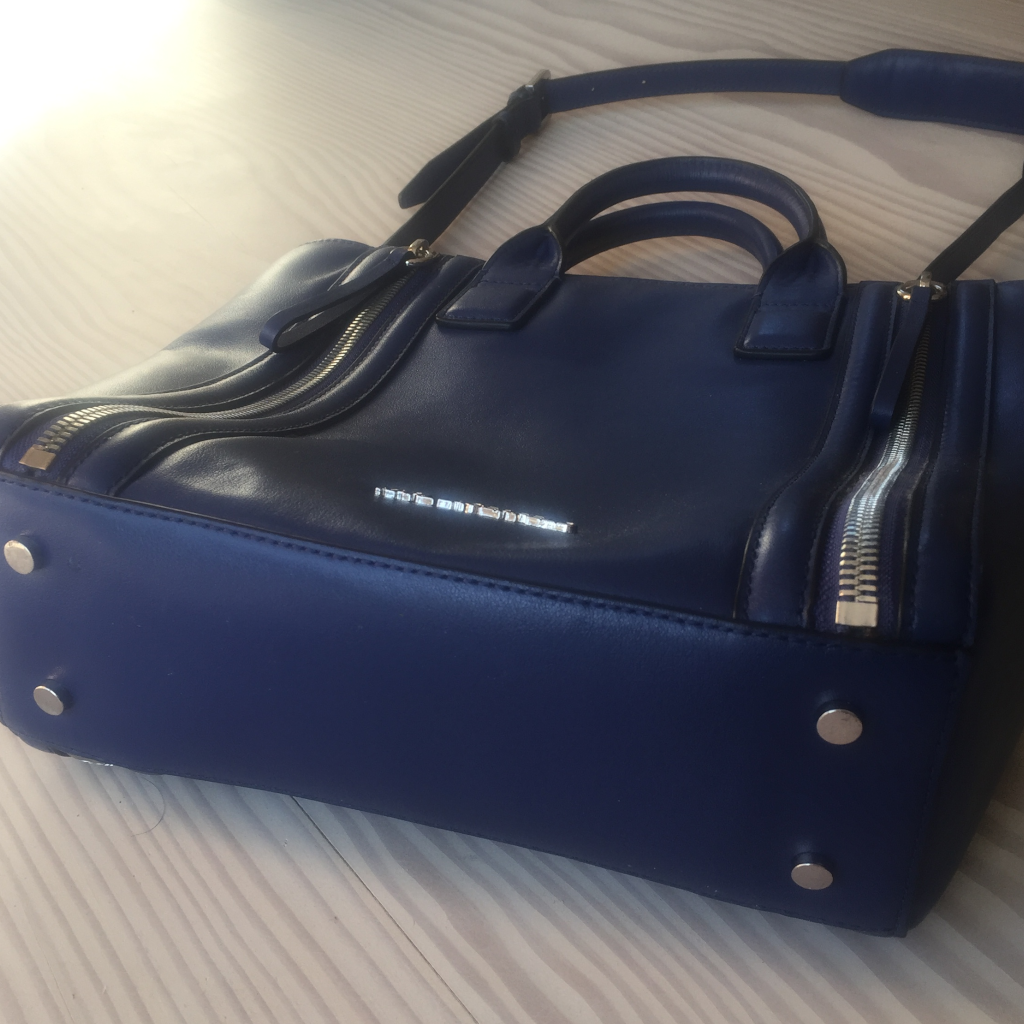blaue Handtasche Karl Lagerfeld
