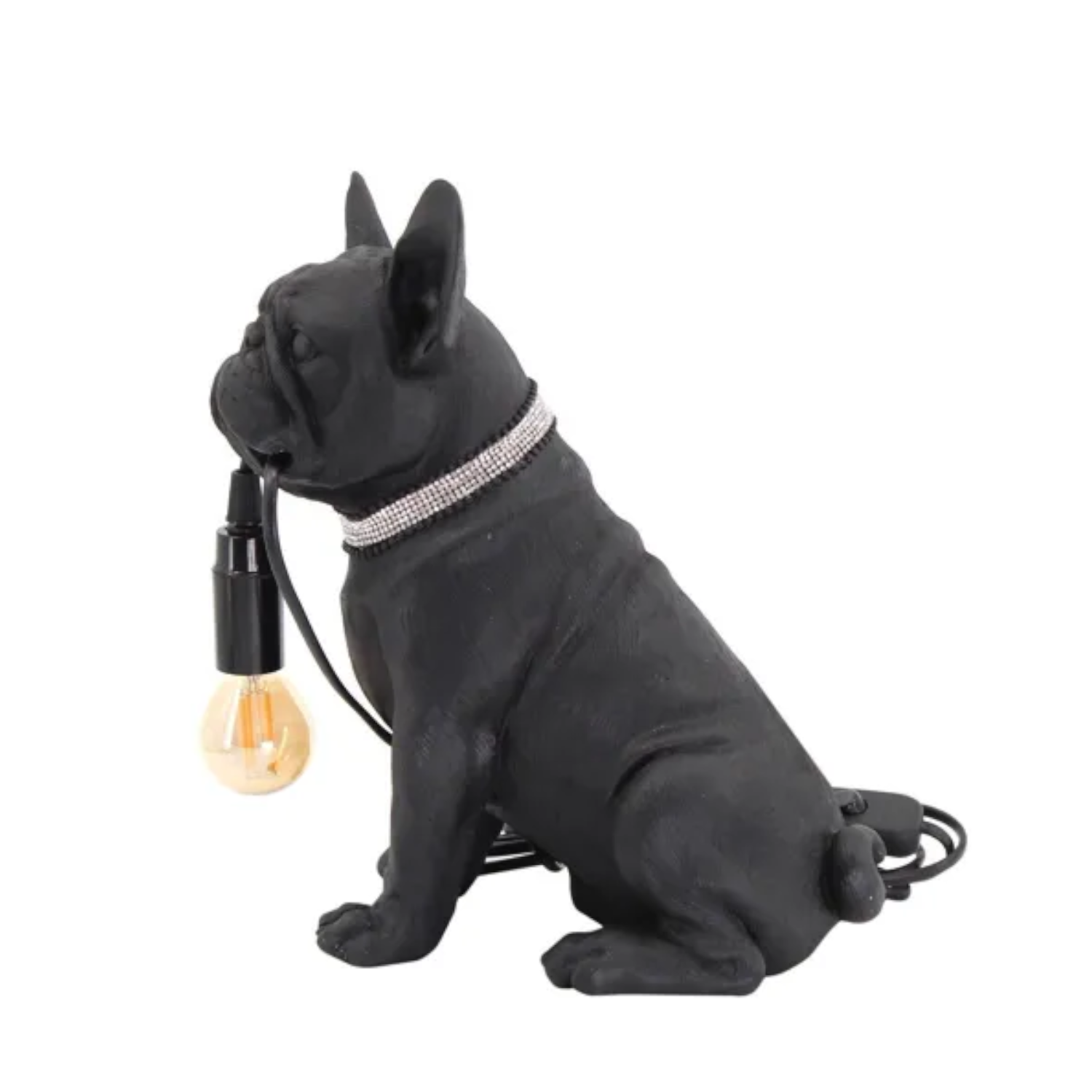 Tischleuchte französische Bulldogge. Höhe: 29cm.