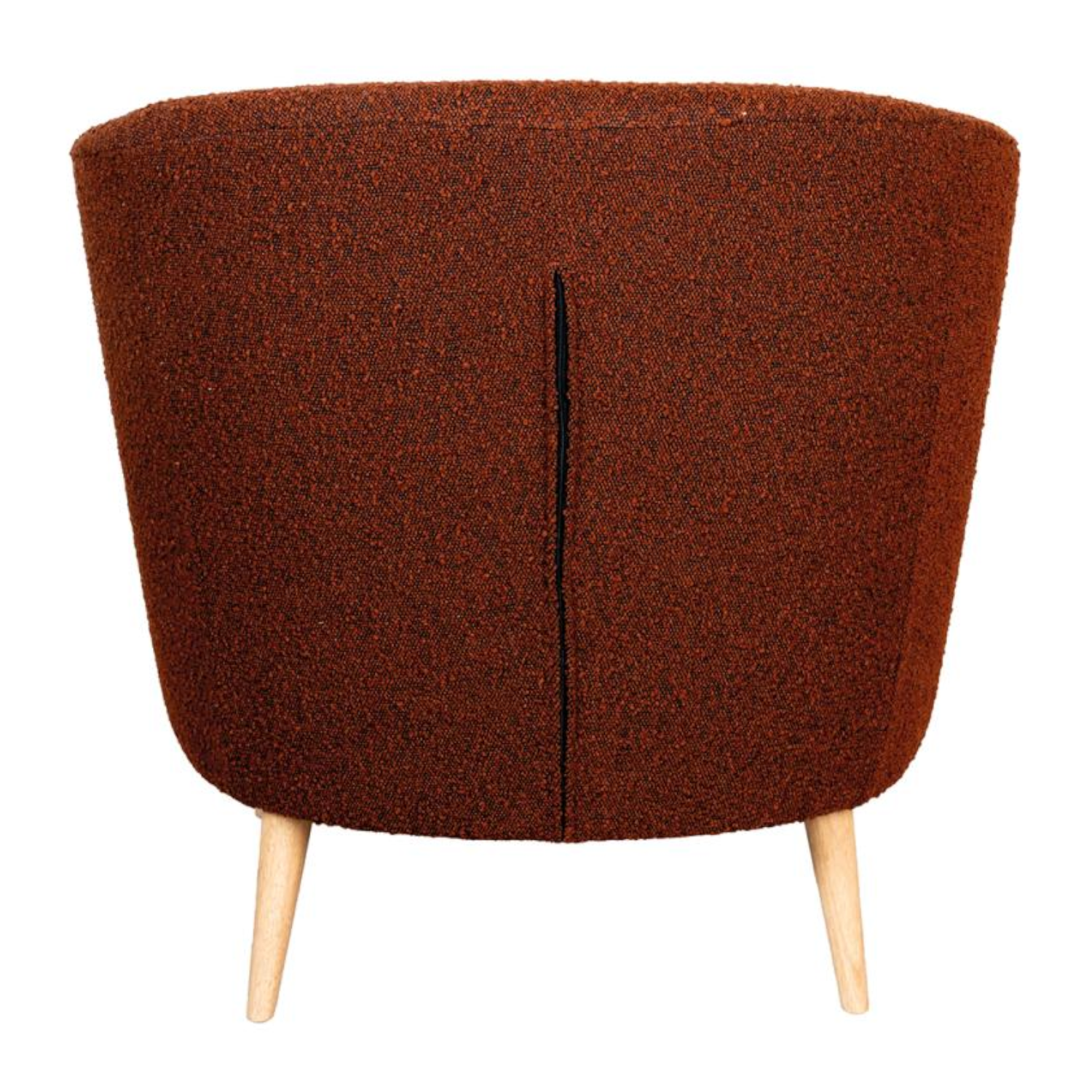 Brauner Bouclé-Sessel